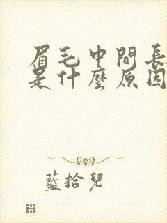 眉毛中间长痘痘是什么原因引起的