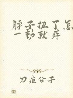 脖子扭了怎么办一动就疼