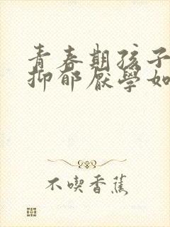 青春期孩子焦虑抑郁厌学如何引导封面