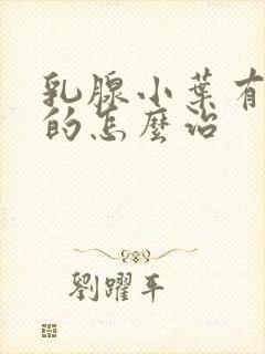 乳腺小叶有增生的怎么治