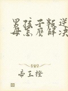 男孩子叛逆期父母怎么解决