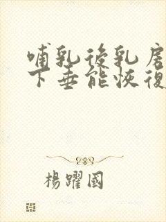 哺乳后乳房松弛下垂能恢复吗封面