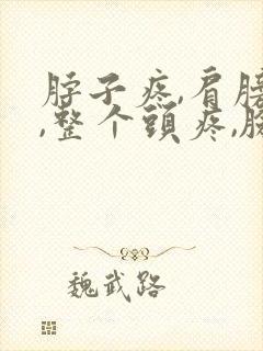 脖子疼,肩膀疼,整个头疼,脸都疼