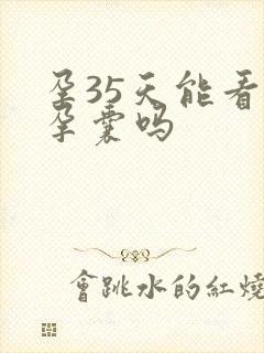 孕35天能看见孕囊吗