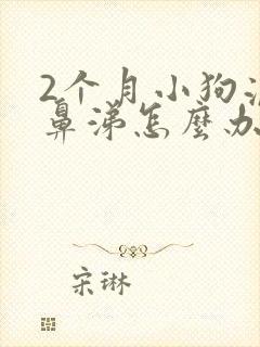 2个月小狗流黄鼻涕怎么办