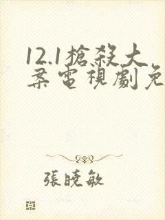 12.1枪杀大案电视剧免费观看