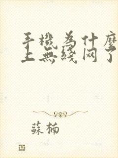 手机为什么连不上无线网了封面