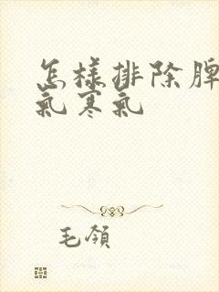 怎样排除脾胃湿气寒气封面