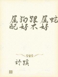 属狗跟属蛇的婚配好不好封面