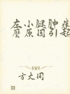 左小腿肿痒是什么原因引起的