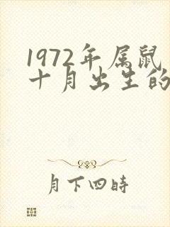 1972年属鼠十月出生的命运