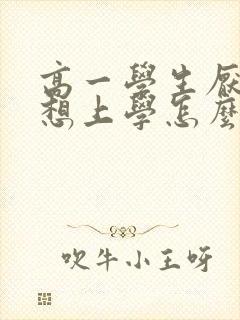 高一学生厌学不想上学怎么办呢封面