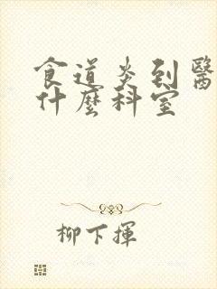 食道炎到医院挂什么科室