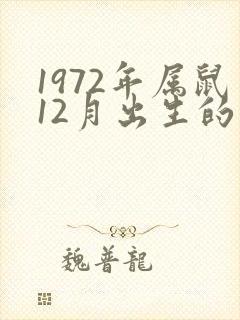 1972年属鼠12月出生的命运