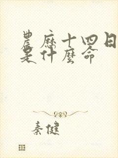 农历十四日出生是什么命