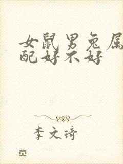女鼠男兔属相婚配好不好