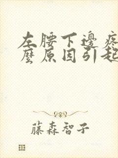 左腰下边疼是什么原因引起的