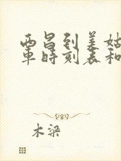 西昌到美姑的汽车时刻表和票价封面