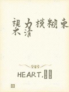 视力模糊东西看不清