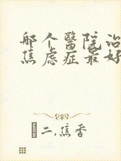 哪个医院治抑郁焦虑症最好封面