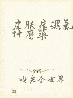 皮肤痒湿气重吃什么药