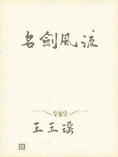 名剑风流封面