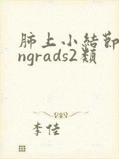 肺上小结节lungrads2类
