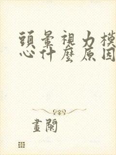 头晕视力模糊恶心什么原因