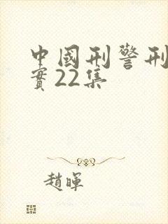 中国刑警刑侦纪实22集