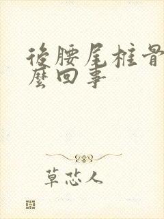 后腰尾椎骨疼怎么回事