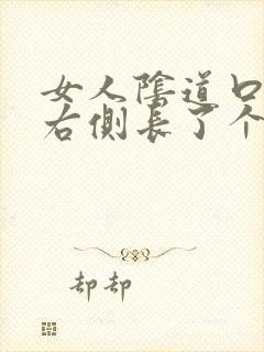 女人阴道口外侧右侧长了个小小米粒