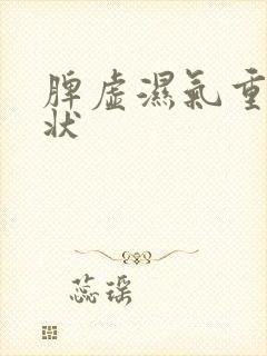 脾虚湿气重的症状