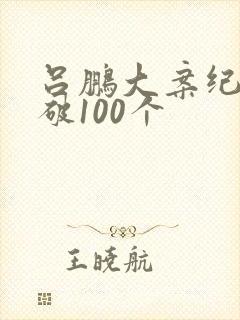 吕鹏大案纪实侦破100个