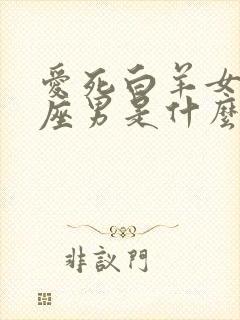 爱死白羊女的星座男是什么