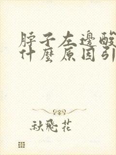 脖子左边酸疼是什么原因引起的