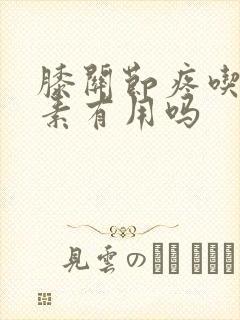 膝关节疼吃软骨素有用吗