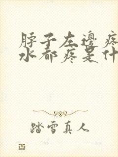 脖子左边疼咽口水都疼是什么原因