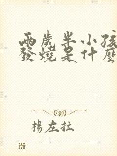 两岁半小孩反复发烧是什么原因封面