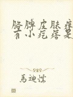 胳膊皮肤痒抓了有小疙瘩是怎么回事