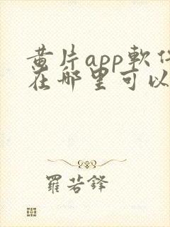 黄片app软件在哪里可以免费下载