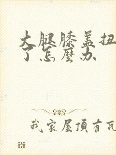 大腿膝盖扭到筋了怎么办封面