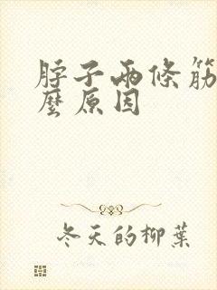 脖子两条筋疼什么原因封面