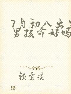 7月初八出生的男孩命好吗