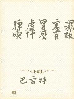 脾虚胃寒湿气重吃什么有效