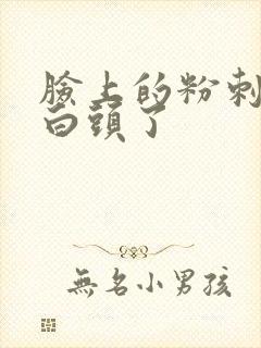 脸上的粉刺都冒白头了