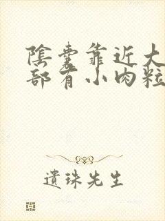 阴囊靠近大腿根部有小肉粒不痛不痒