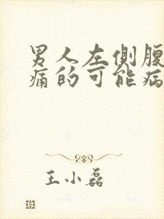 男人左侧腹部疼痛的可能病因封面