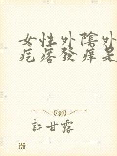 女性外阴外有小疙瘩发痒是怎么回事事