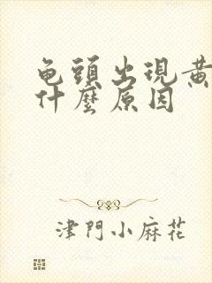 龟头出现黄色是什么原因