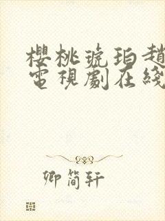 樱桃琥珀赵今麦电视剧在线观看免费